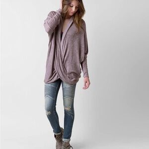 We The Free Free People. Mink Combo Light Purple. Size XS. (NWT).